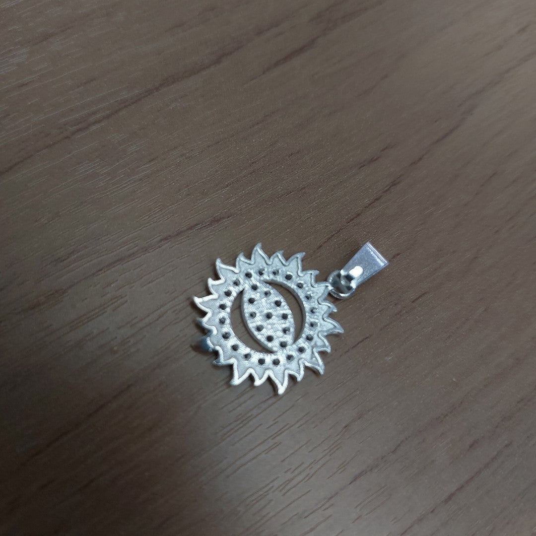 DIJE OJO MAGICO CON CIRCONIAS PLATA .925 2 GR (NUEVO)