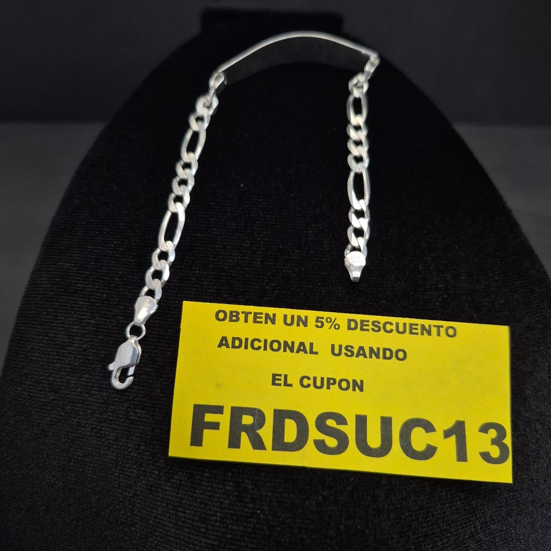 PULSERA ESCLAVA 3X1 PLATA .925 21 CM 10.12 GR (NUEVO)