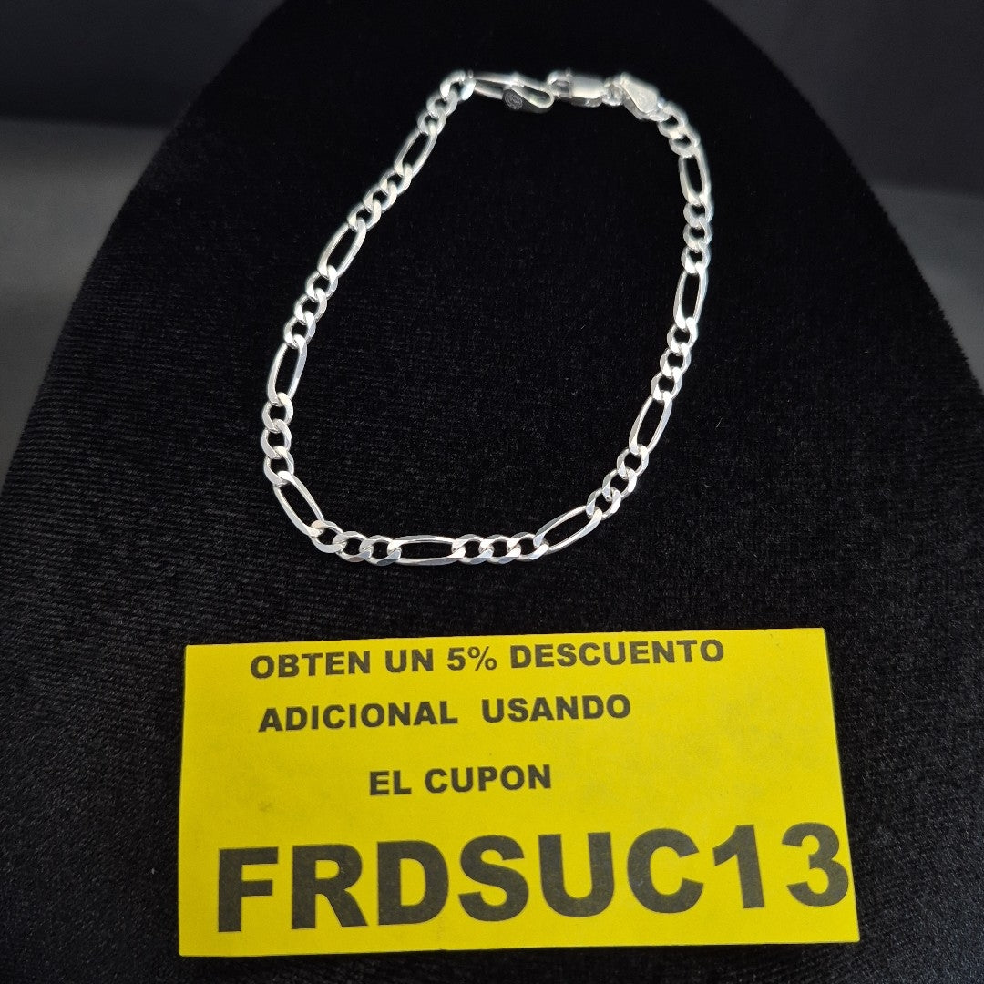 PULSERA 3X1 PLATA .925 18 CM 4.53 GR (NUEVO)