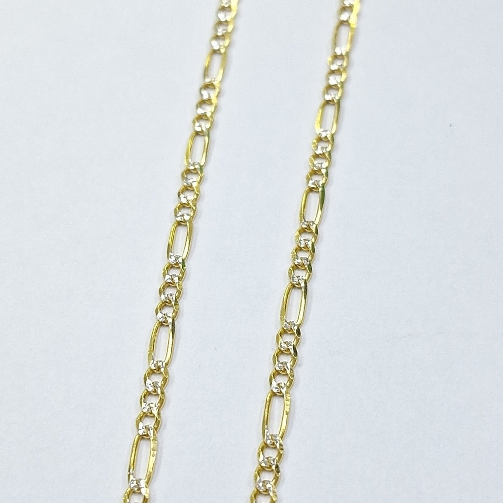 CADENAS 3X1 DIAMANTADA ORO 14K 55 CM 8.4 GR (NUEVO)
