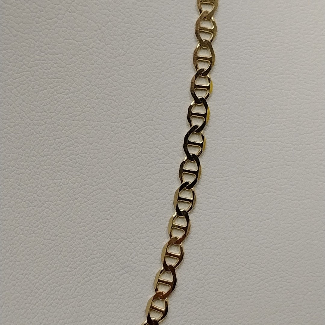 CADENAS TEJIDO MARINERA ORO 14K 50 CM 7.5 GR (NUEVO)