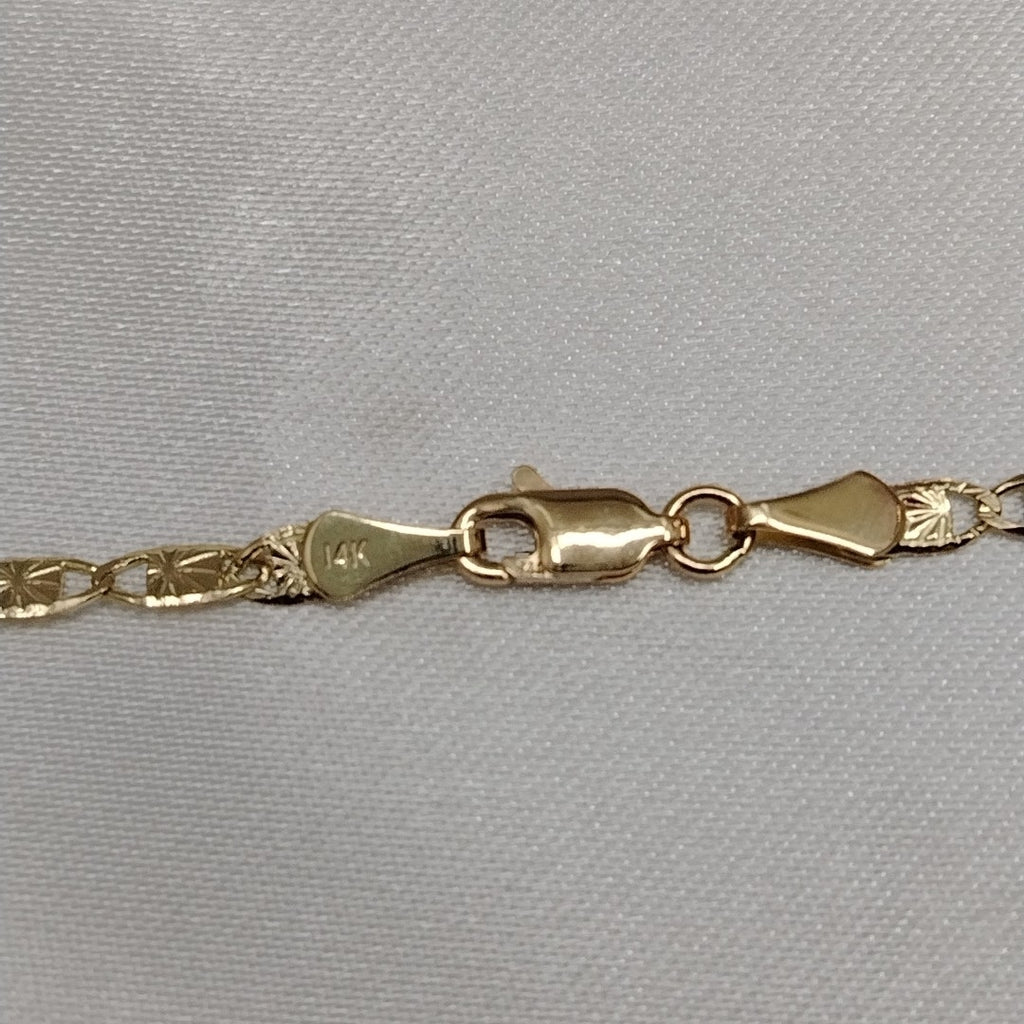CADENAS TEJIDO GUCHI ORO 14K 55 CM 7 GR (NUEVO)
