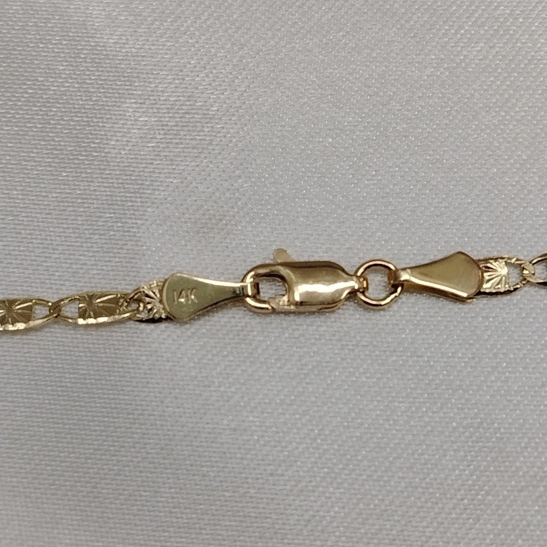 CADENAS TEJIDO GUCHI ORO 14K 55 CM 7 GR (NUEVO)