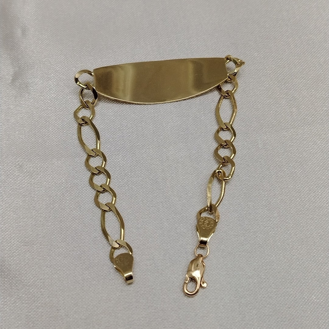 PULSERAS TEJIDO ESCLAVA 3X1 ORO 10K 18 CM 7.1 GR (NUEVO)