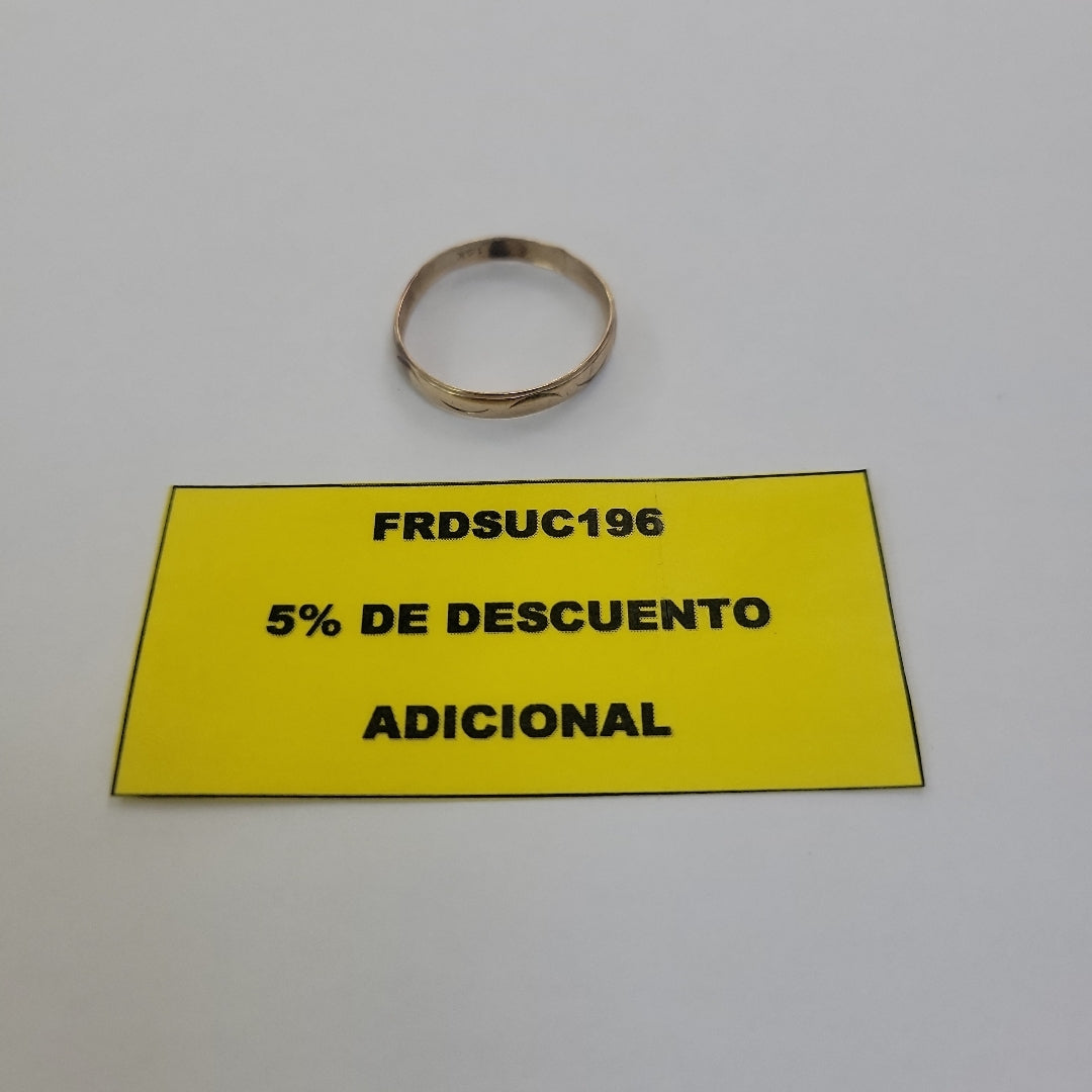 ARGOLLA ORO 10 K 1.1 GRMS (SEMINUEVO)
