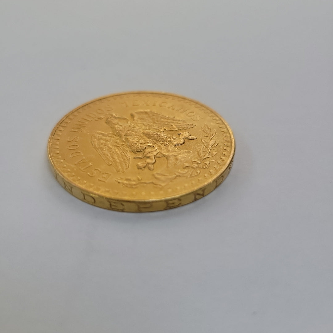 K1 41.6 GRMS 21 K IDENTIFICACIÓN MONEDA NOMINATIVA MONEDAS PESOS 50 PESOS (SEMINUEVO)