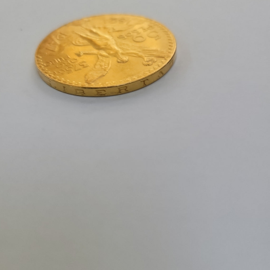 K1 41.6 GRMS 21 K IDENTIFICACIÓN MONEDA NOMINATIVA MONEDAS PESOS 50 PESOS (SEMINUEVO)
