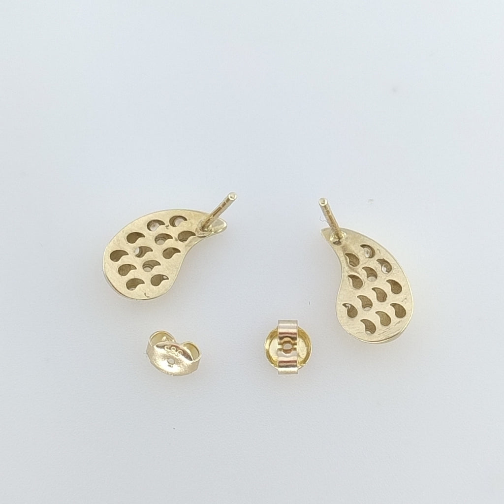 BROQUELES ORO 14K 2 (NUEVO)