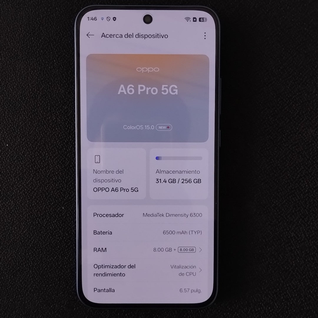 CELULAR OPPO A6 PRO CPH2781 (2025) 256 GB 8 GB RAM (SEMINUEVO)