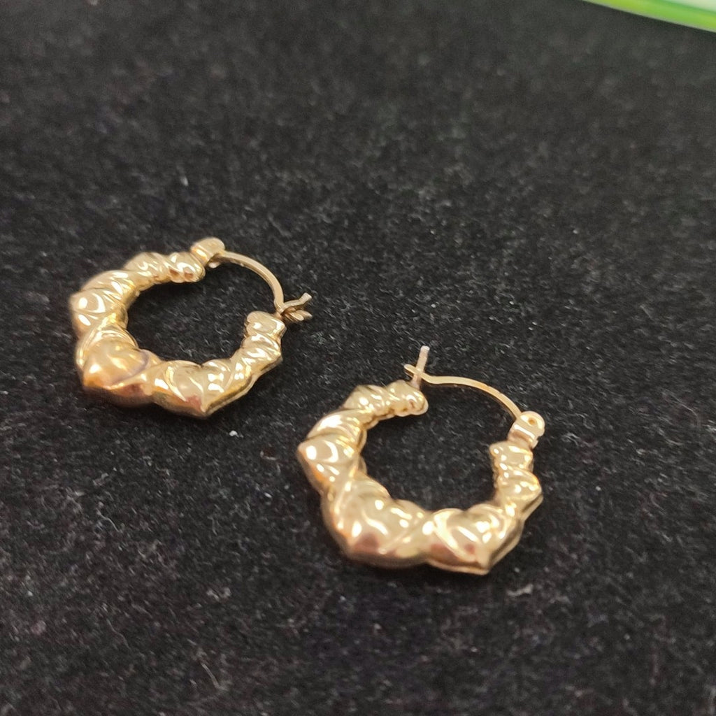 ARRACADAS PAR ORO 14 K 2.6 GRMS (SEMINUEVO)