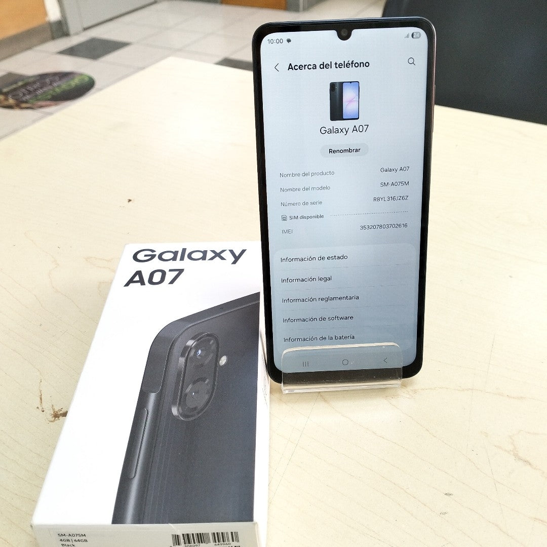 CELULAR SAMSUNG GALAXY A07 SM-A075M (2025) 64 GB 4 GB RAM (SEMINUEVO)