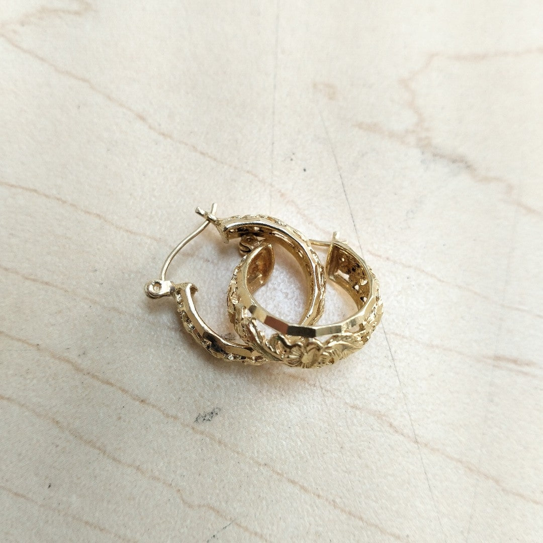 ARRACADAS PAR ORO 14 K 5.1 GRMS (SEMINUEVO)