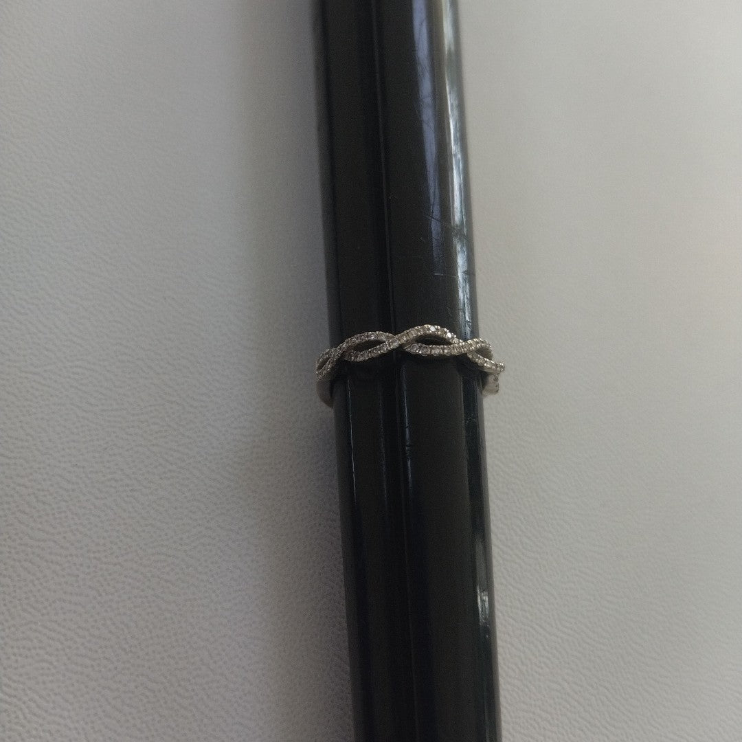 ANILLO ORO BLANCO 14 K 2,10 GRMS (SEMINUEVO)
