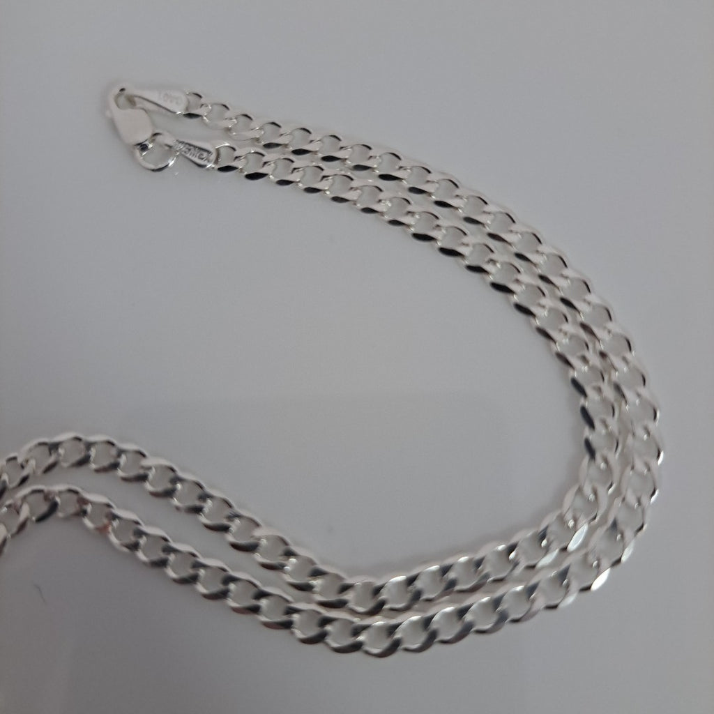 CADENA BARBADA PLATA .925 50 CM 7.22 GR (NUEVO)