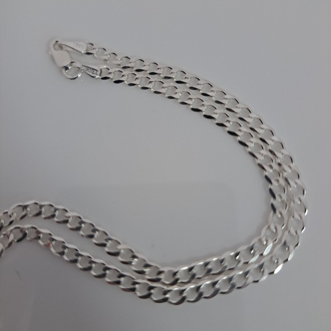 CADENA BARBADA PLATA .925 50 CM 7.22 GR (NUEVO)