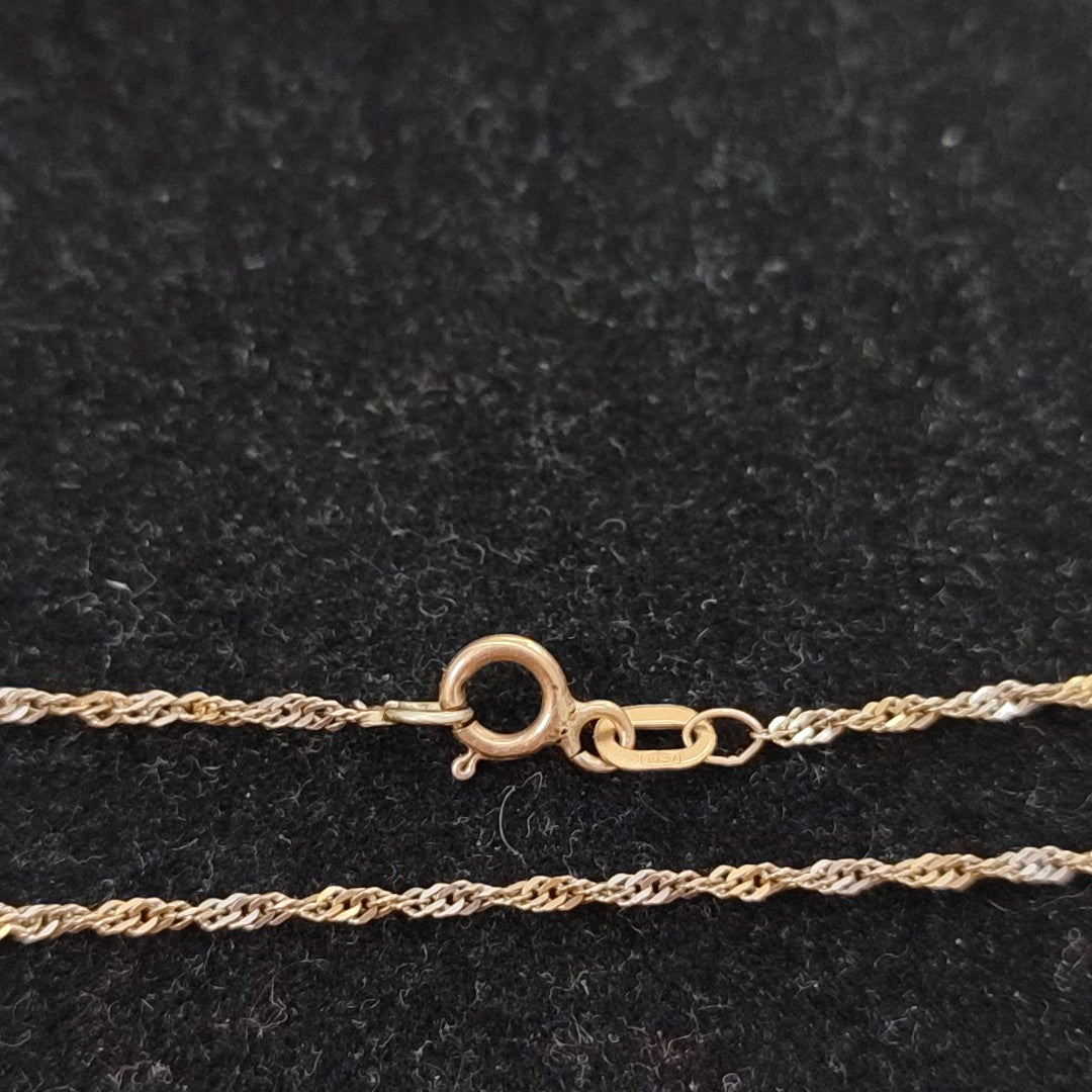 CADENA ORO,ORO COMBINADO 10 K 1,30 GRMS (SEMINUEVO)