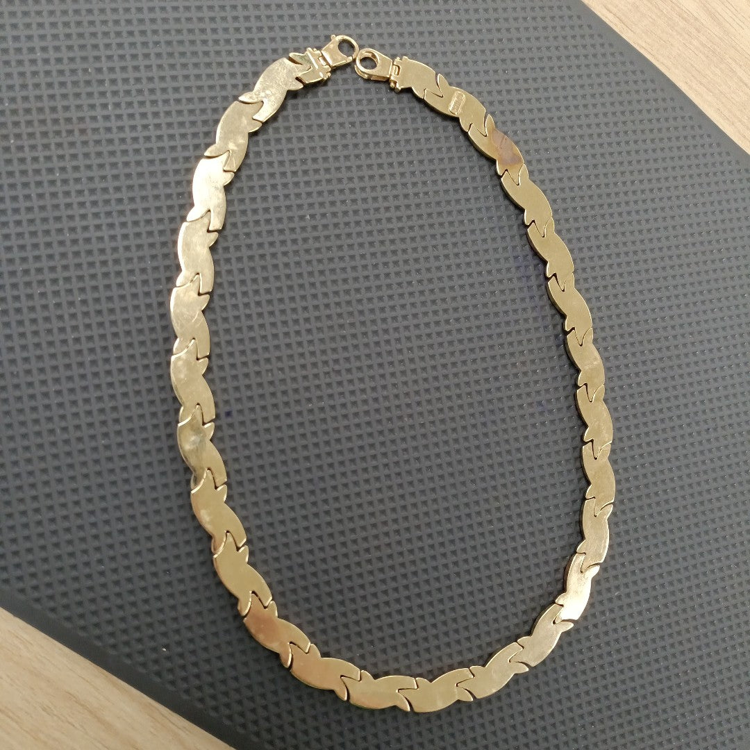 GARGANTILLA ORO COMBINADO 10 K 25,40 GRMS (SEMINUEVO)