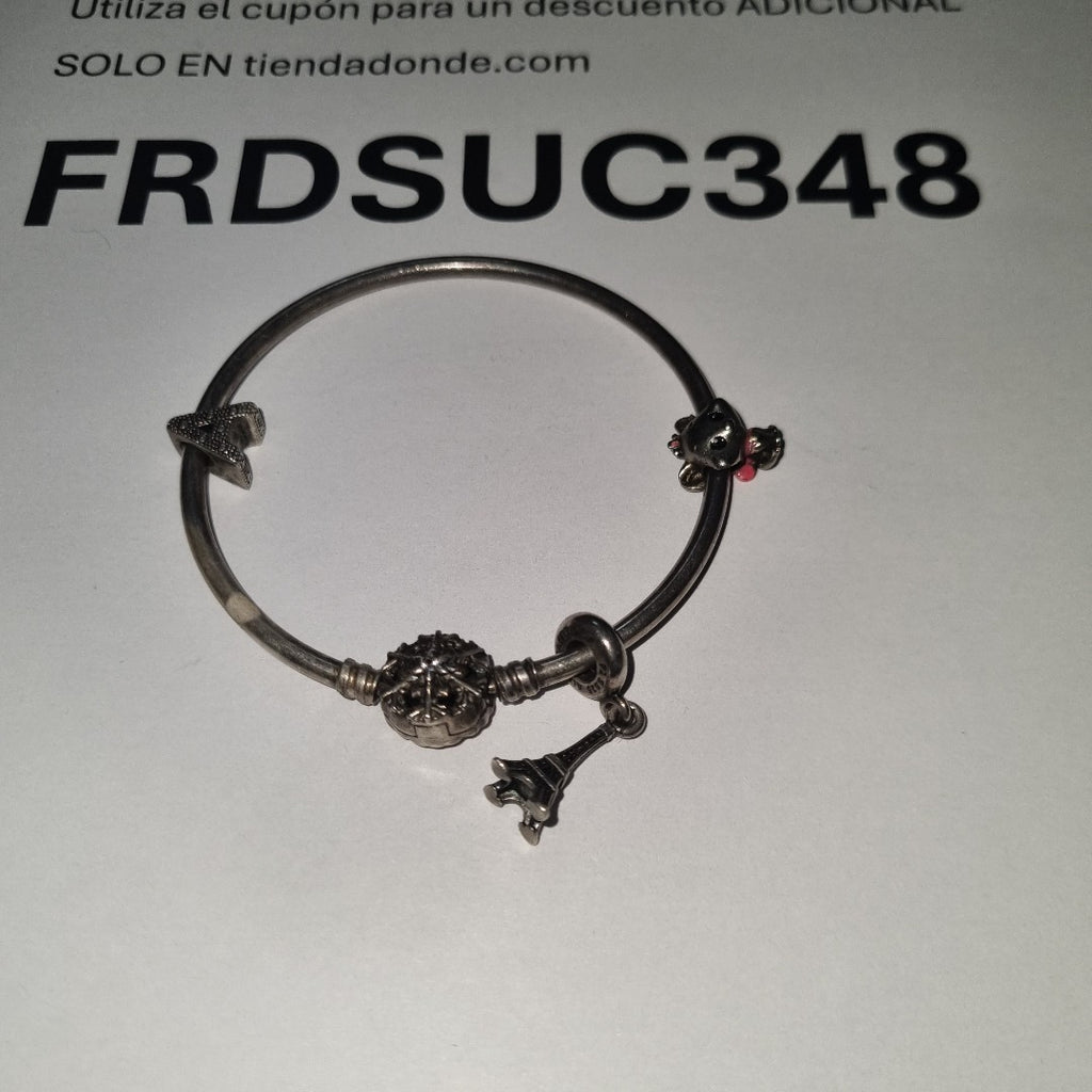 DIJE, PULSERA RIGIDA PLATA 17.8 GRMS (SEMINUEVO)