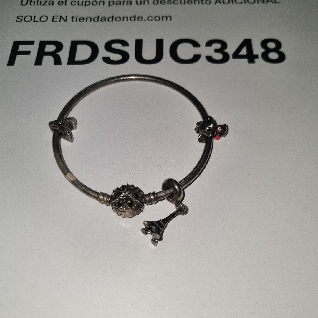DIJE, PULSERA RIGIDA PLATA 17.8 GRMS (SEMINUEVO)