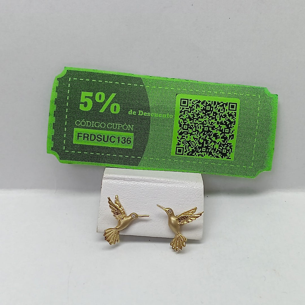 BROQUELES PAR ORO 14 K 1.6 GRMS (SEMINUEVO)
