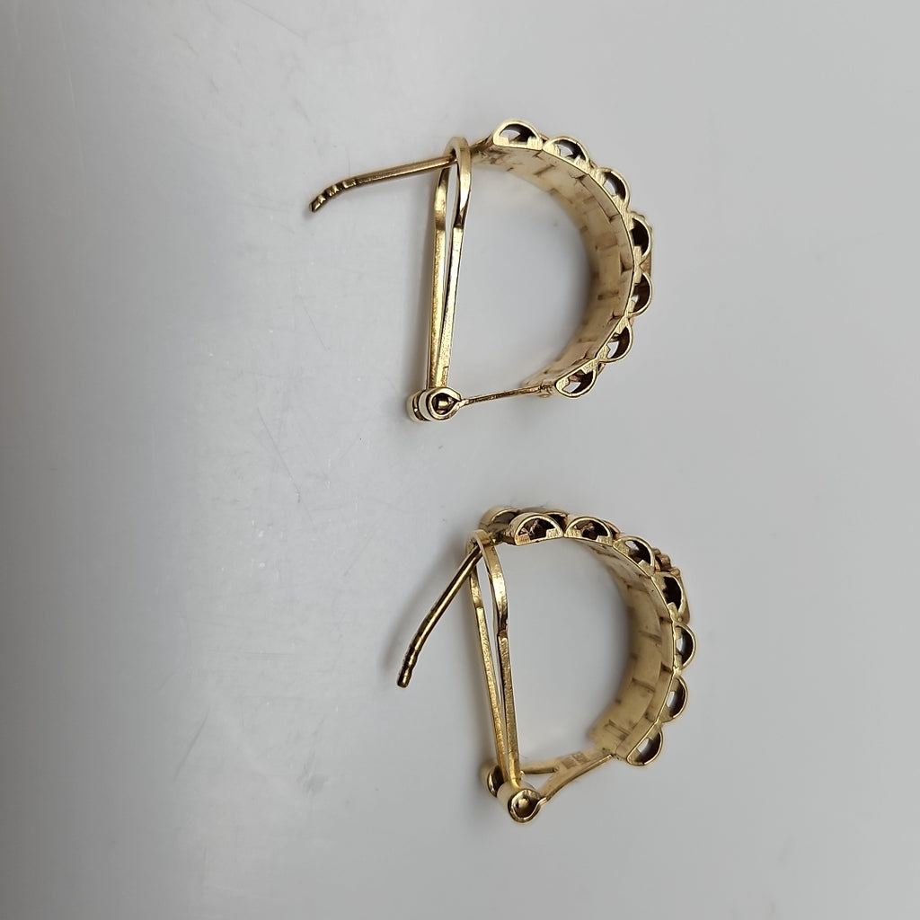 ARETES PAR ORO 14 K 5.3 GRMS (SEMINUEVO)