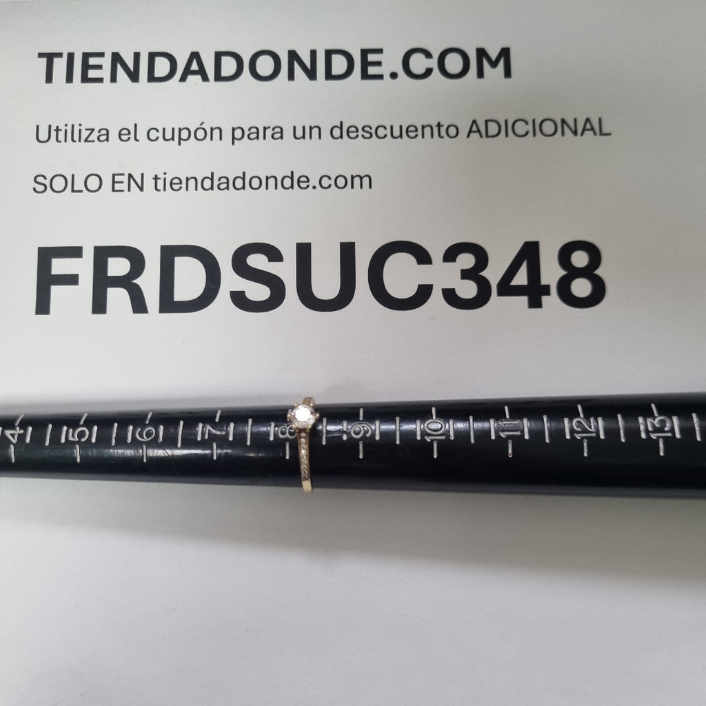 SOLITARIO ORO 14 K 2.4 GRMS (SEMINUEVO)
