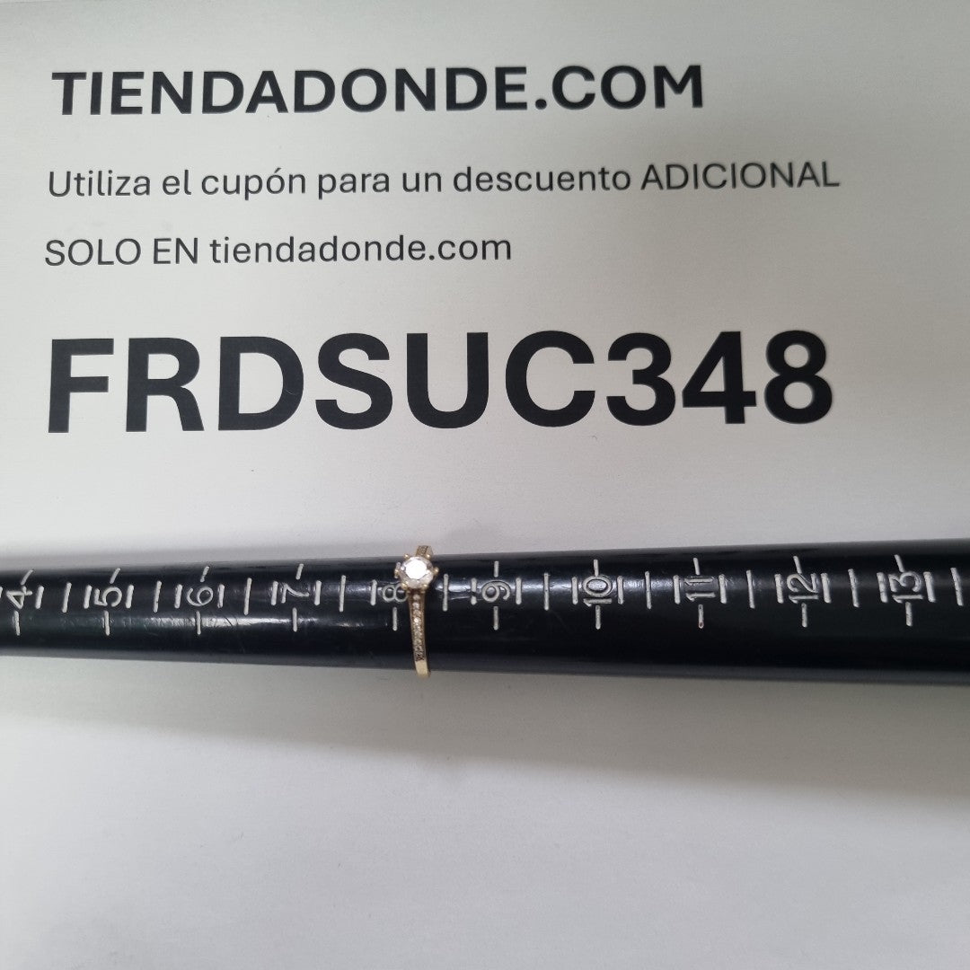 SOLITARIO ORO 14 K 2.4 GRMS (SEMINUEVO)