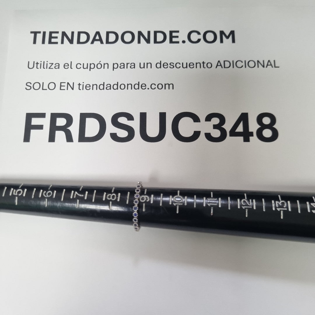 ANILLO ORO, ORO BLANCO 8 K 1.7 GRMS (SEMINUEVO)