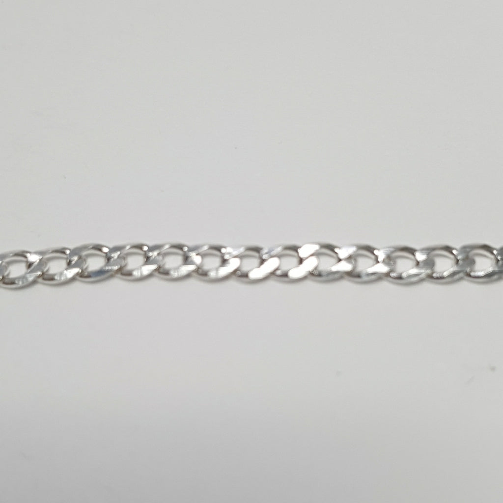 CADENA BARBADA PLATA .925 50 CM 7.62 GR (NUEVO)