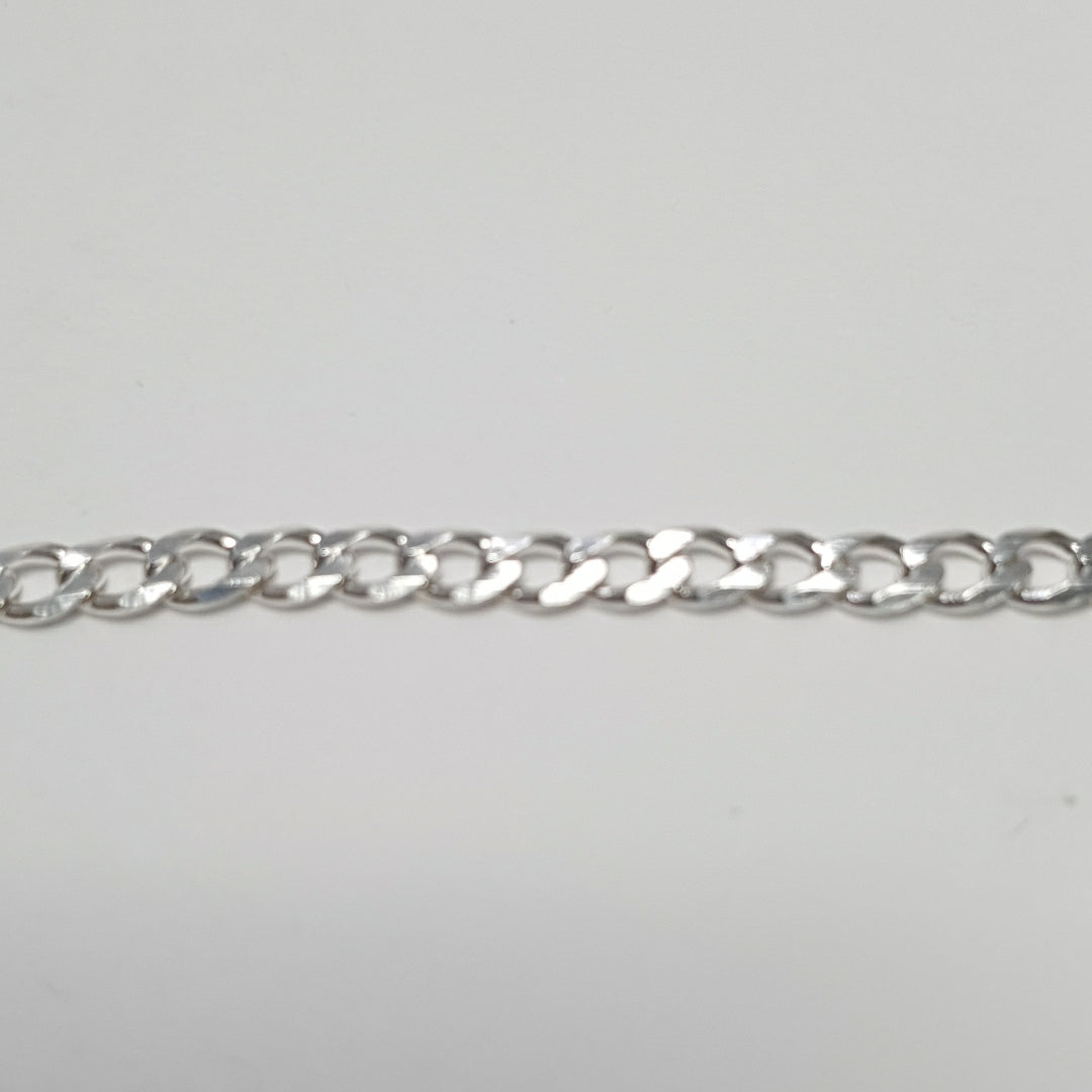 CADENA BARBADA PLATA .925 50 CM 7.62 GR (NUEVO)