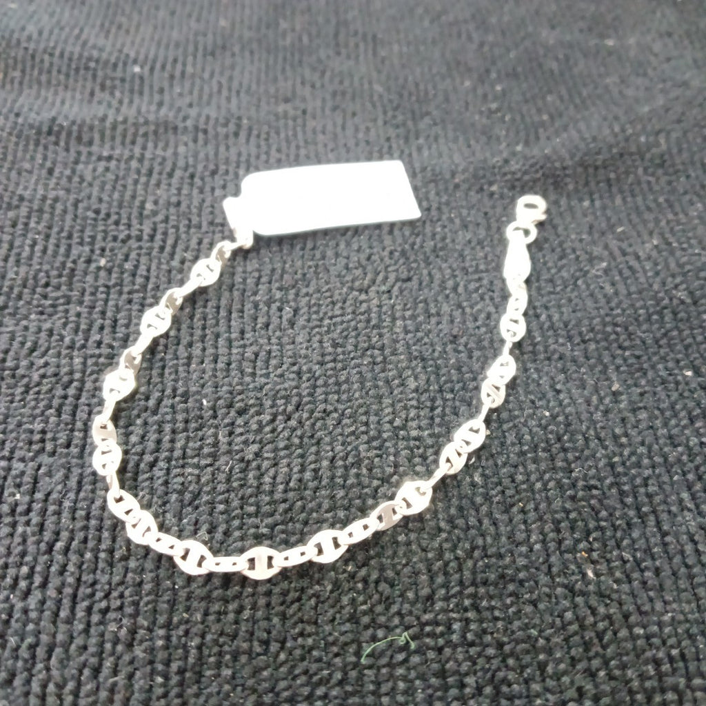 PULSERA TEJIDO ESPECIAL PLATA .925 18 CM 3.3 GR (NUEVO)