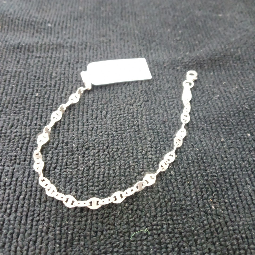PULSERA TEJIDO ESPECIAL PLATA .925 18 CM 3.3 GR (NUEVO)