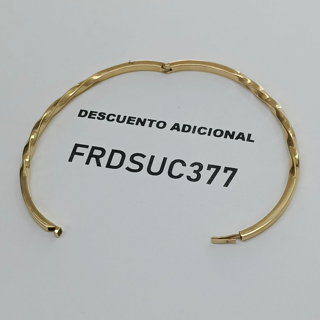 PULSERA RIGIDA ORO 14 K 5 GRMS (SEMINUEVO)