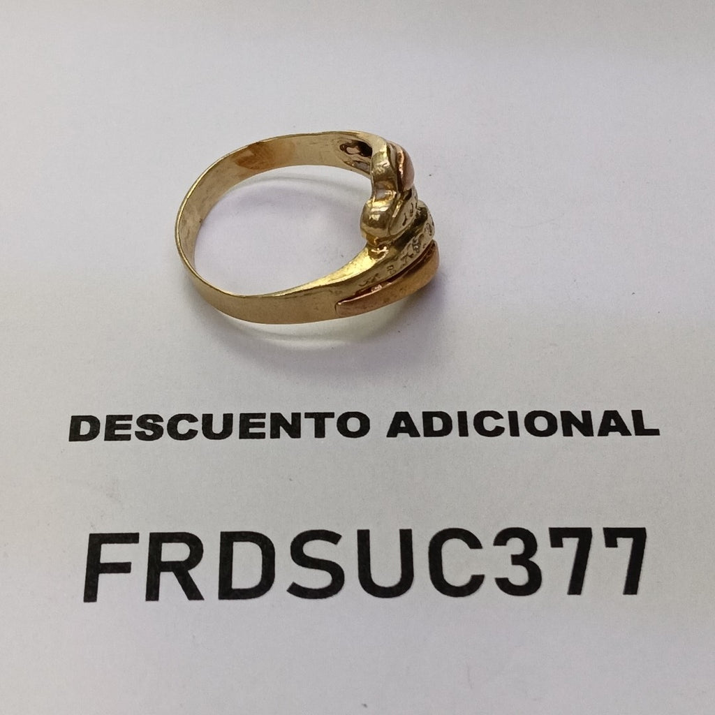 ANILLO ORO, ORO COMBINADO 14 K 4.5 GRMS (SEMINUEVO)