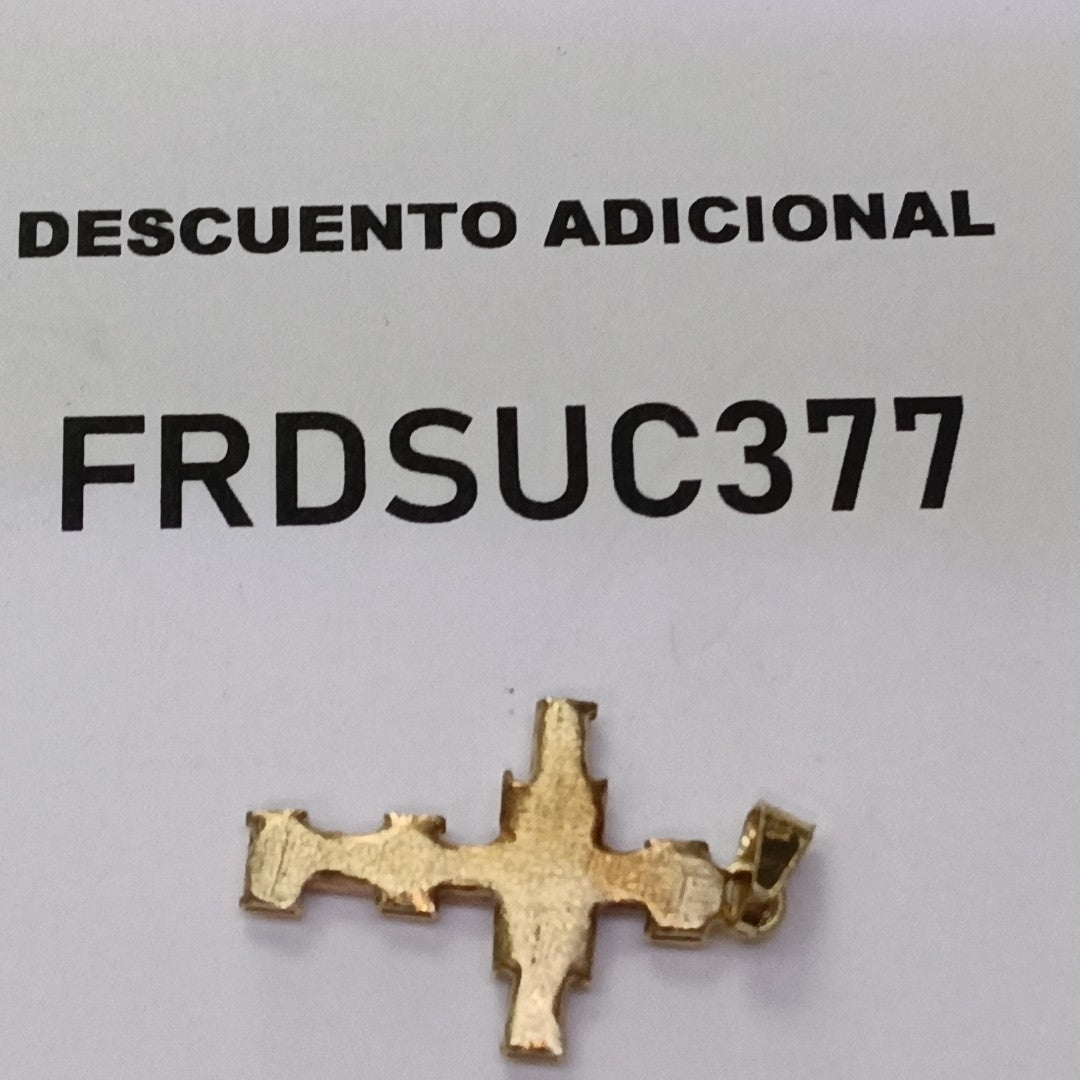 CRUZ, DIJE ORO 14 K 2 GRMS (SEMINUEVO)