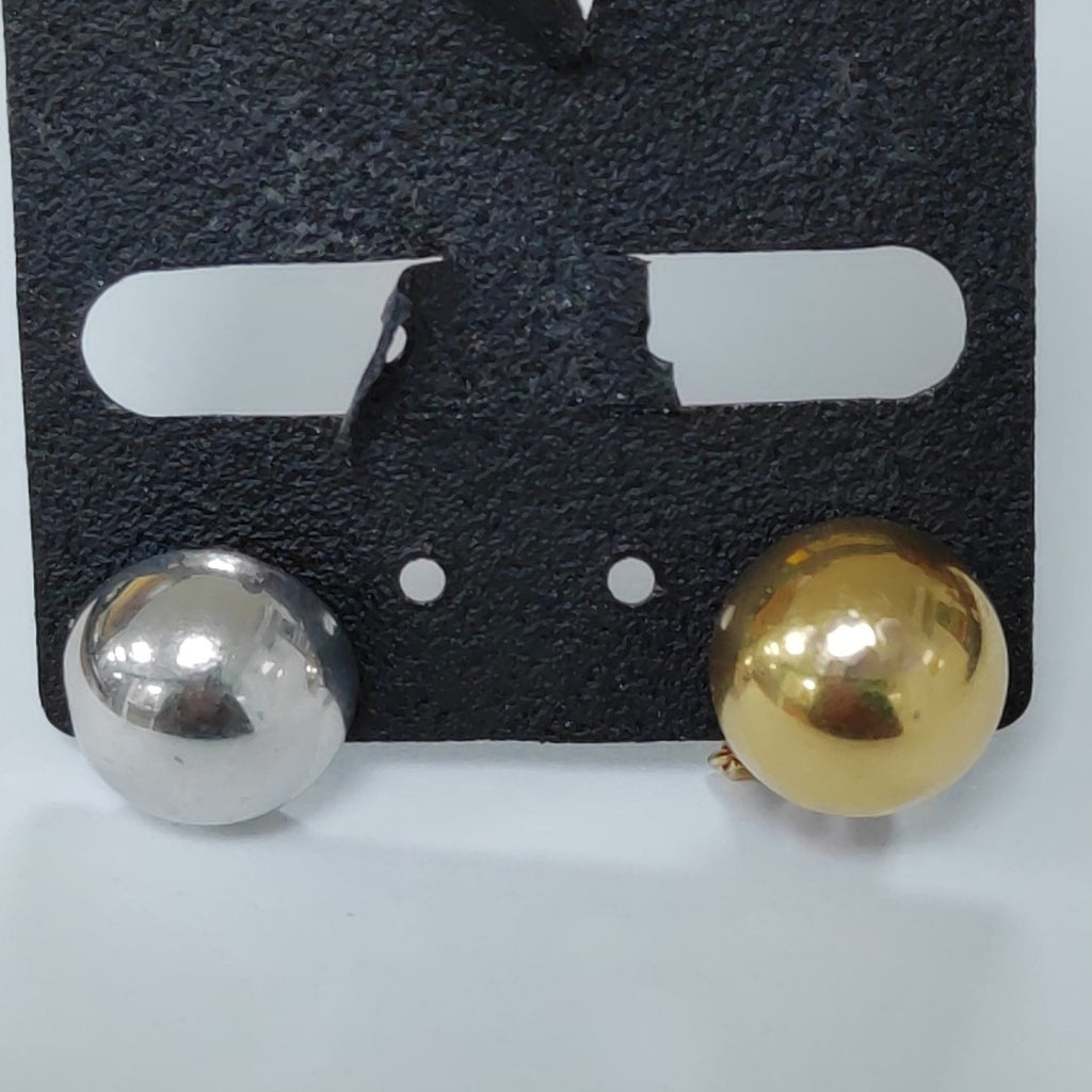 ARETES PAR ORO COMBINADO 14 K 3,80 GRMS (SEMINUEVO)