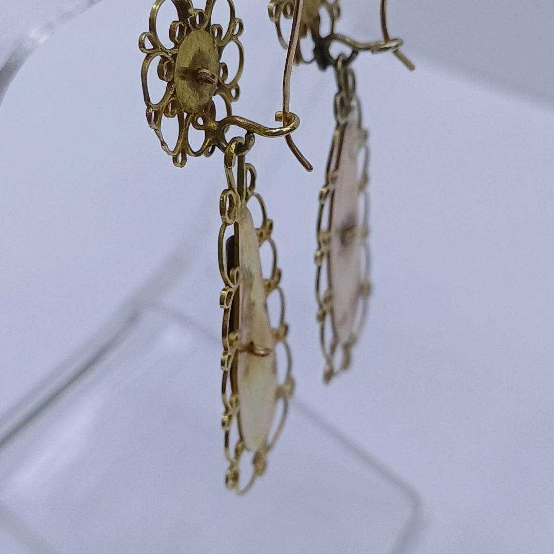 ARETES PAR ORO 8 K 3.1 GRMS (SEMINUEVO)