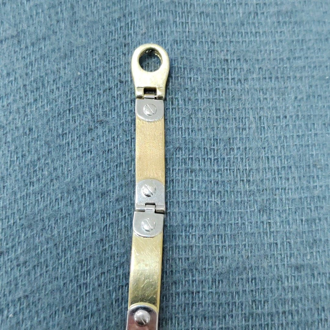 PULSERA ORO COMBINADO 14 K 12,40 GRMS (SEMINUEVO)