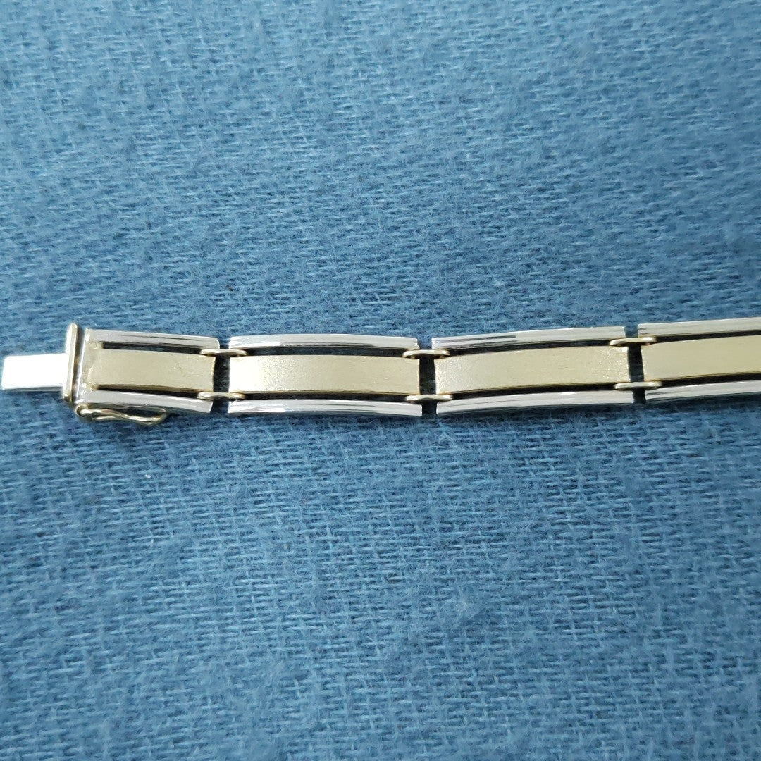 PULSERA ORO COMBINADO 14 K 13,30 GRMS (SEMINUEVO)