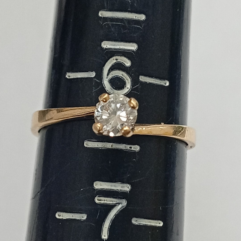 SOLITARIO ORO 14 K 1.5 GRMS (SEMINUEVO)