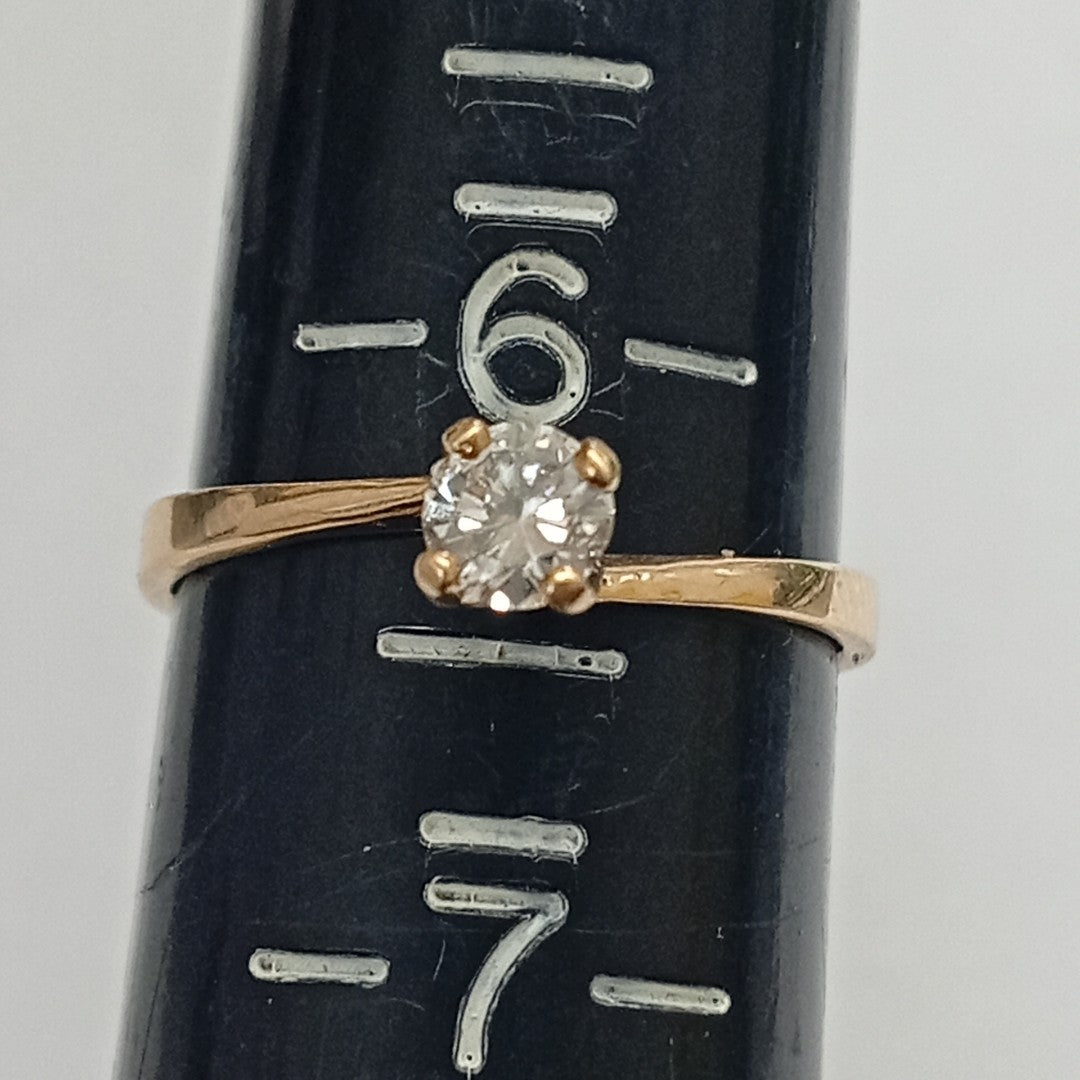 SOLITARIO ORO 14 K 1.5 GRMS (SEMINUEVO)