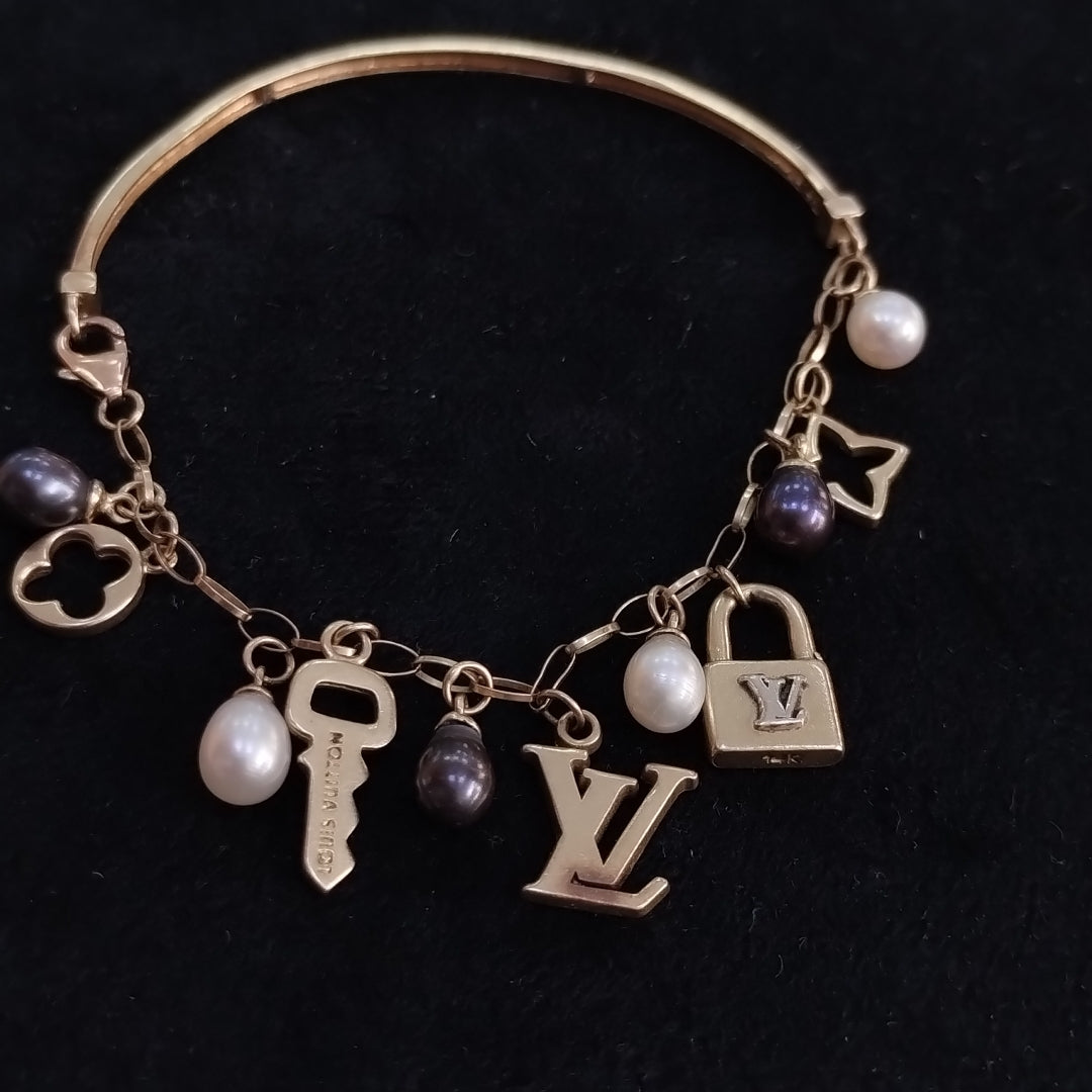PULSERA RIGIDA ORO 14 K 11,10 GRMS (SEMINUEVO)