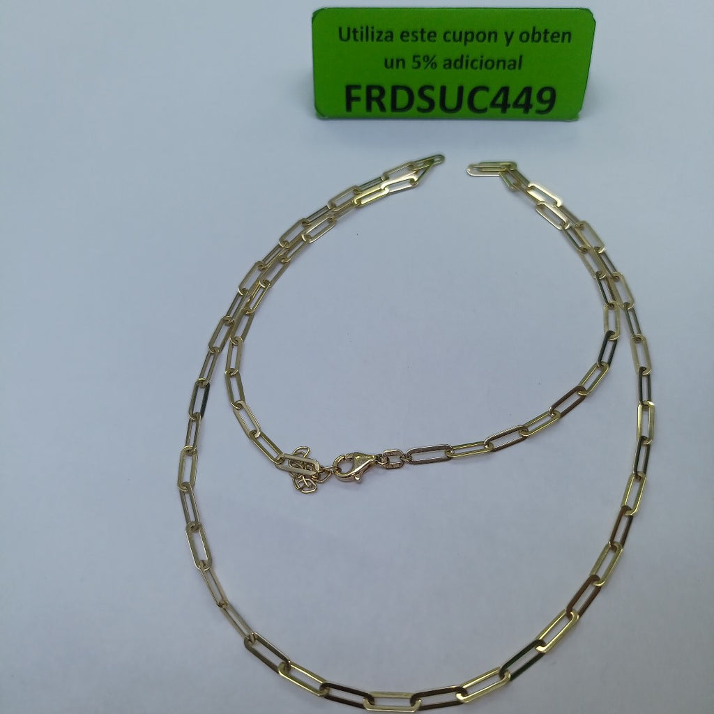 CADENA ORO 14 K 3.9 GRMS (SEMINUEVO)