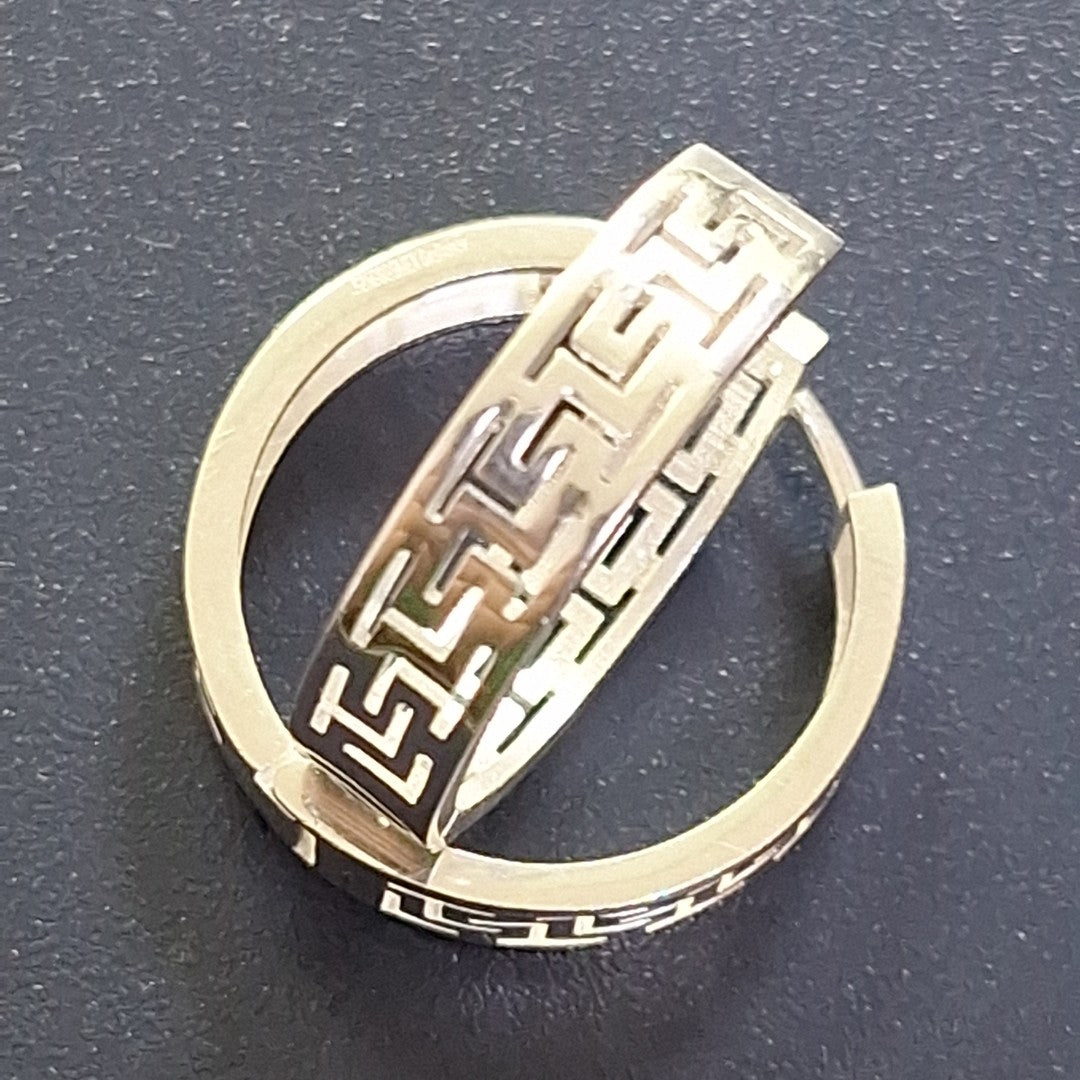 ARETES ARRACADAS GRECAS PLATA .925 4.13 GR (NUEVO)