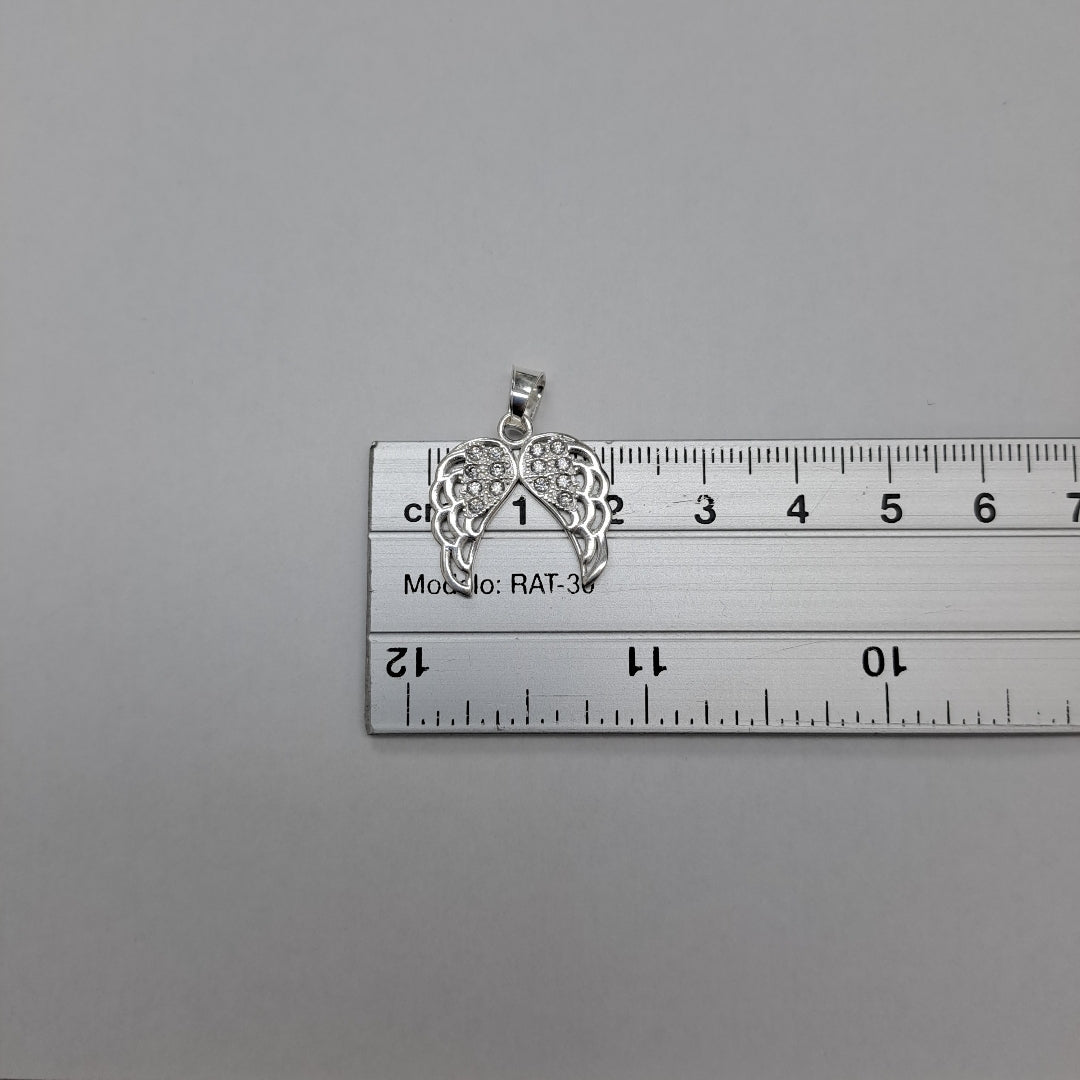 DIJE ALAS C/CIRCONIAS PLATA .925 2.3 GR (NUEVO)