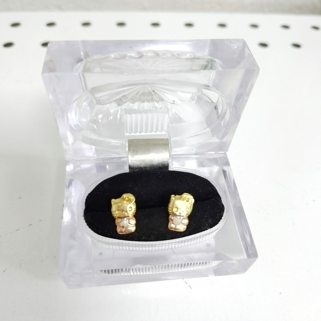 BROQUELES PAR ORO 14 K 0,90 GRMS (SEMINUEVO)
