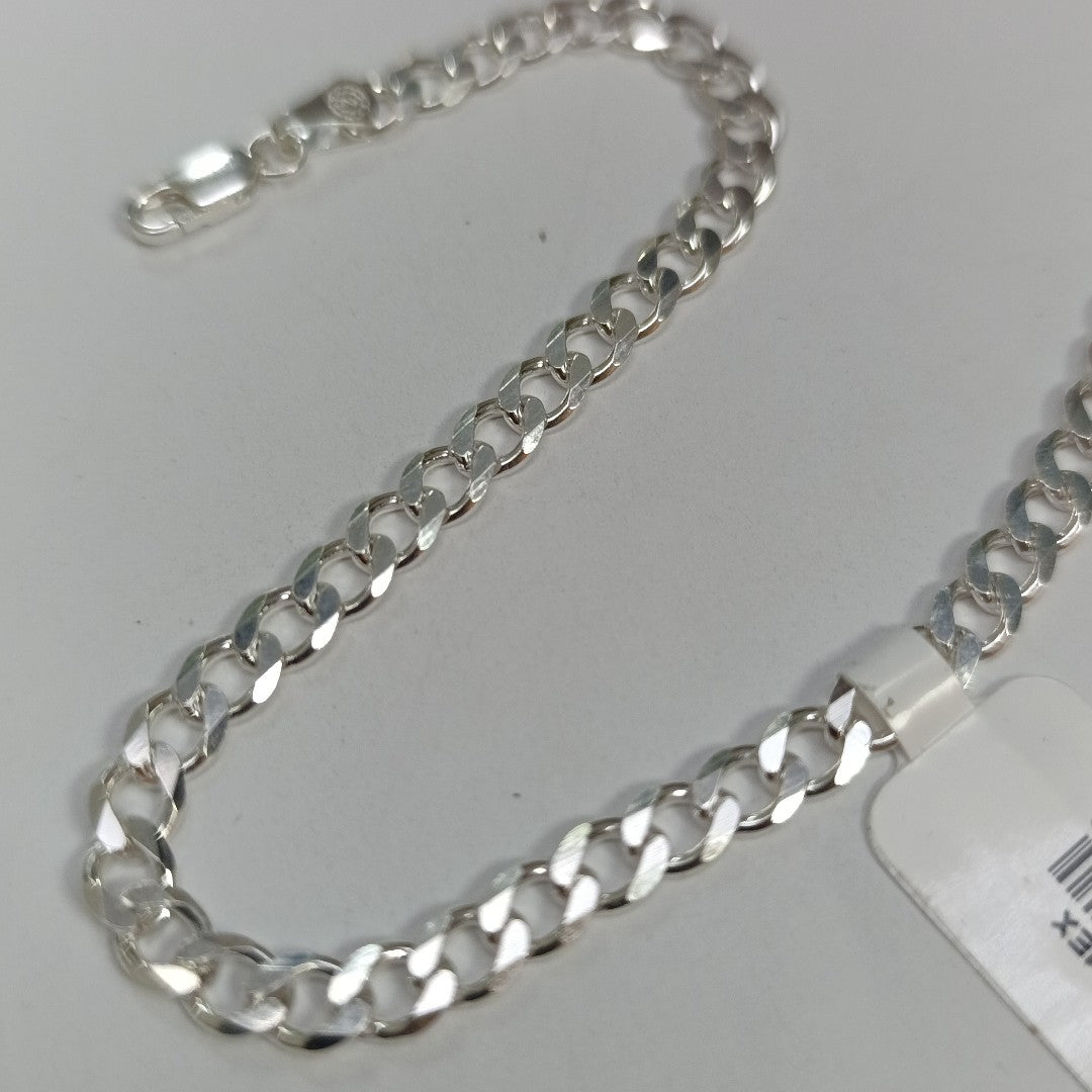 PULSERA BARBADA PLATA .925 21 CM 7.23 GR (NUEVO)