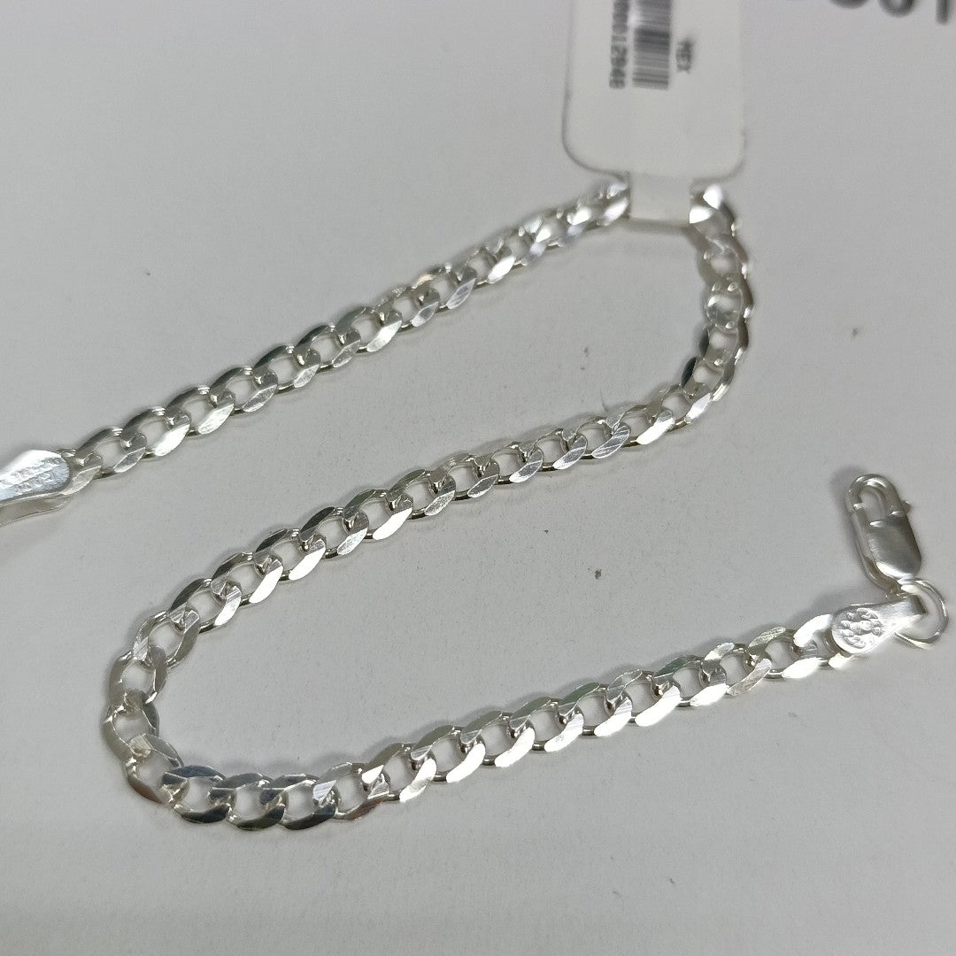 PULSERA BARBADA PLATA .925 21 CM 4.2 GR (NUEVO)