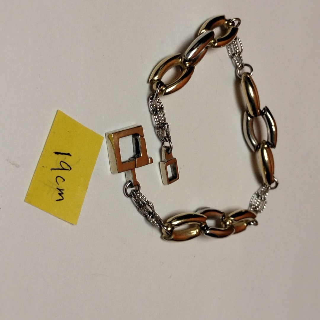 PULSERA ORO COMBINADO 14 K 11,70 GRMS (SEMINUEVO)