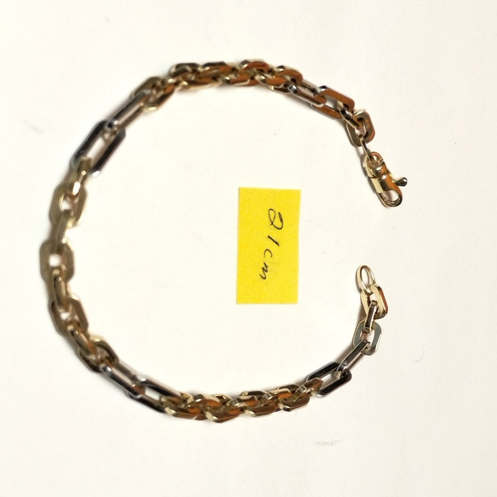 PULSERA ORO COMBINADO 14 K 5,40 GRMS (SEMINUEVO)
